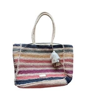 Rachel Roy Crochet Bag. Colorful. Beachy.